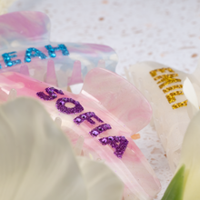 Load image into Gallery viewer, Personalized Extra Large Marble Hair Claw Clip