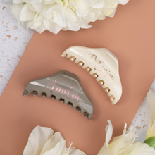 Load image into Gallery viewer, Personalized Large Solid Color Hair Claw Clip