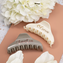 Load image into Gallery viewer, Personalized Large Solid Color Hair Claw Clip