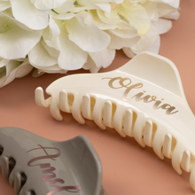 Load image into Gallery viewer, Personalized Large Solid Color Hair Claw Clip