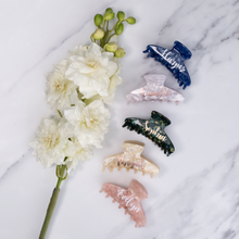 Load image into Gallery viewer, Personalized Large Acetate Hair Claw Clip