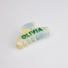 Load image into Gallery viewer, Personalized Extra Large Marble Hair Claw Clip