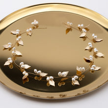 Load image into Gallery viewer, Bridal Hair Vine, Gold Pearl Wedding Headpiece