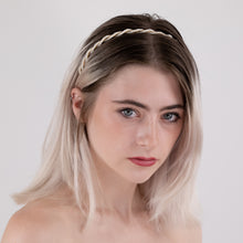 Load image into Gallery viewer, Minimalist Simple Pearl headband, Twisted Pearl hair band