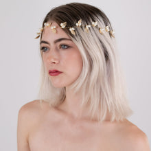 Load image into Gallery viewer, Bridal Hair Vine, Gold Pearl Wedding Headpiece