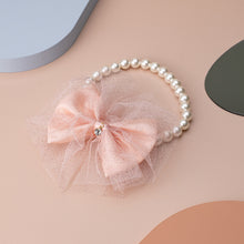 Load image into Gallery viewer, Bow with Pearl Dog Cat Collar for Special Occasion