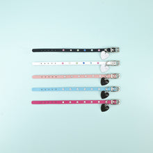 Load image into Gallery viewer, Crystal Leather Dog Cat Collar