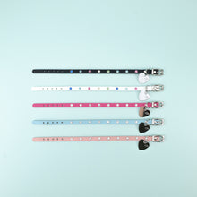 Load image into Gallery viewer, Crystal Leather Dog Cat Collar