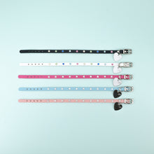Load image into Gallery viewer, Crystal Leather Dog Cat Collar