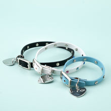 Load image into Gallery viewer, Crystal Leather Dog Cat Collar