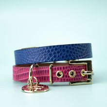 Load image into Gallery viewer, Premium Leather Dog Cat Collar w/ Crown Charm