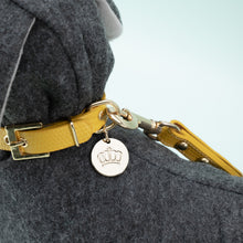 Load image into Gallery viewer, Premium Leather Dog Cat Collar w/ Crown Charm