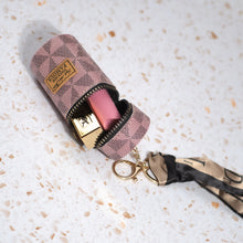 Load image into Gallery viewer, Luxury Leather Lipstick Bag Charm Key Chain