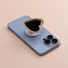 Load image into Gallery viewer, Heart Mirror Phone Grip, Finger Support Crystal Phone Holder Accessory