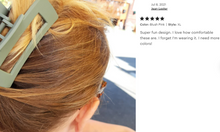 Load image into Gallery viewer, Minimalist Matte Rectangle Hair Clips- Extra Large Size