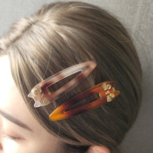 Load image into Gallery viewer, Cat Marble Oversized Hair Snap Pin