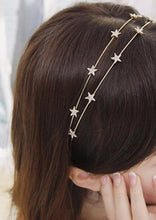 Load image into Gallery viewer, Double layered Star Crystal Headband