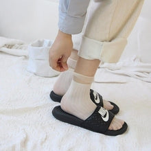 Load image into Gallery viewer, 2 Pairs Sheer Ruffle Trim Mesh Socks