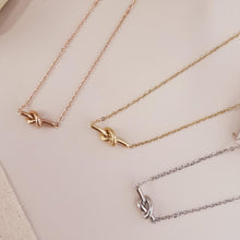 Load image into Gallery viewer, Dainty Simple Knot Necklace
