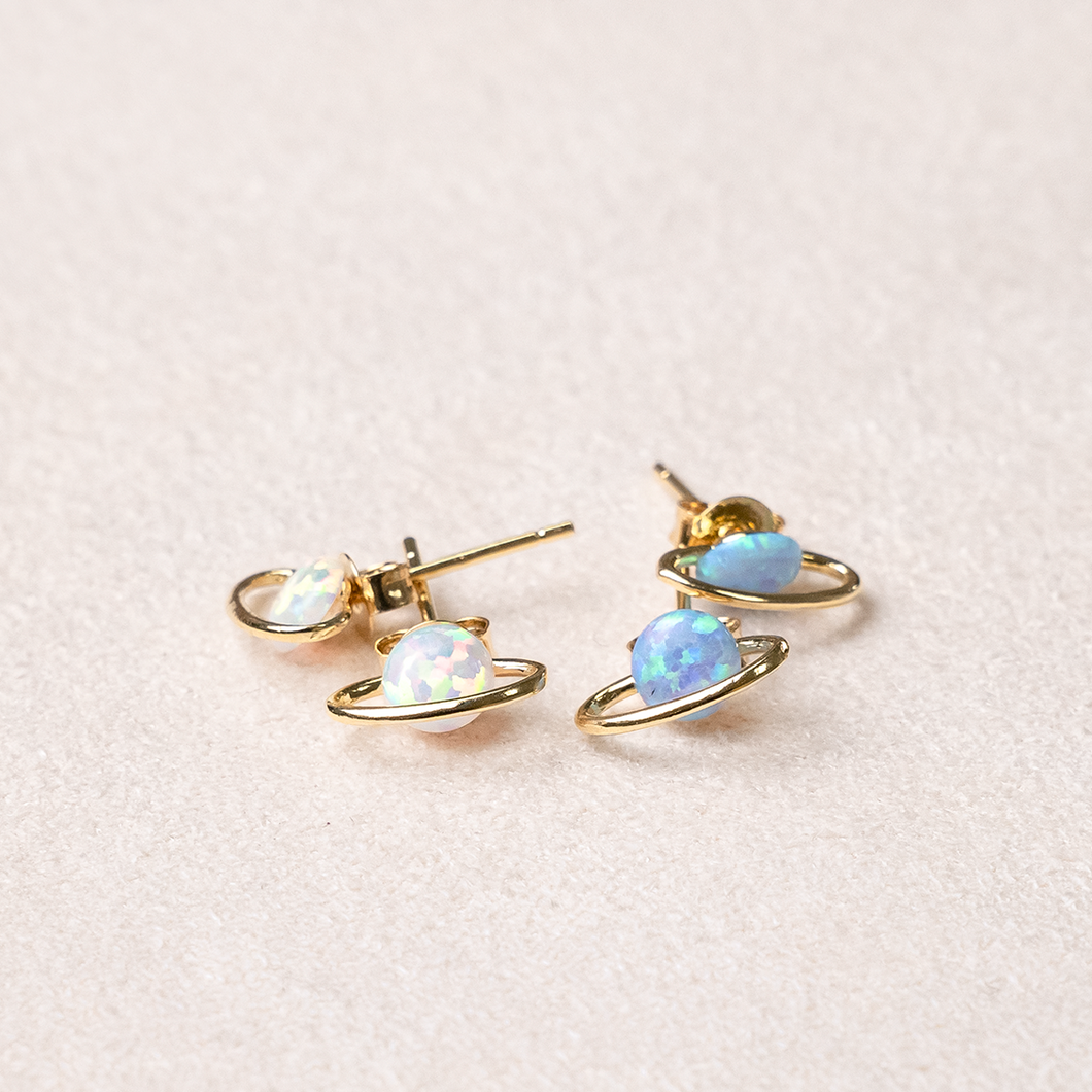 Minimalist Opal Small Stud Earrings