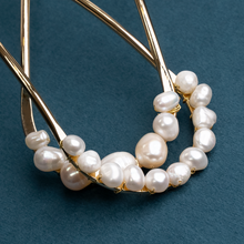 Load image into Gallery viewer, Dainty Freshwater Pearl Hair Stick/ Bun Holder
