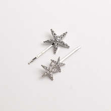 Load image into Gallery viewer, 2pcs Set Star Crystal Hair Pins
