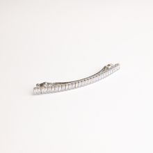 Load image into Gallery viewer, Baguette Cubic Hair Barrette
