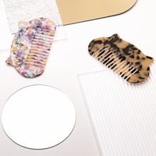 Load image into Gallery viewer, Cat Tortoise Shell Hair Comb, Cellulose Acetate Hair Comb

