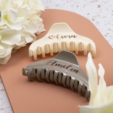 Load image into Gallery viewer, Personalized Large Solid Color Hair Claw Clip

