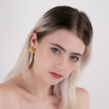 Load image into Gallery viewer, Jolie Large Matte Floral Stud Earrings
