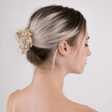 Load image into Gallery viewer, Bridal Hair Vine, Gold Pearl Wedding Headpiece
