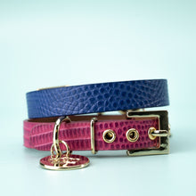 Load image into Gallery viewer, Premium Leather Dog Cat Collar w/ Crown Charm
