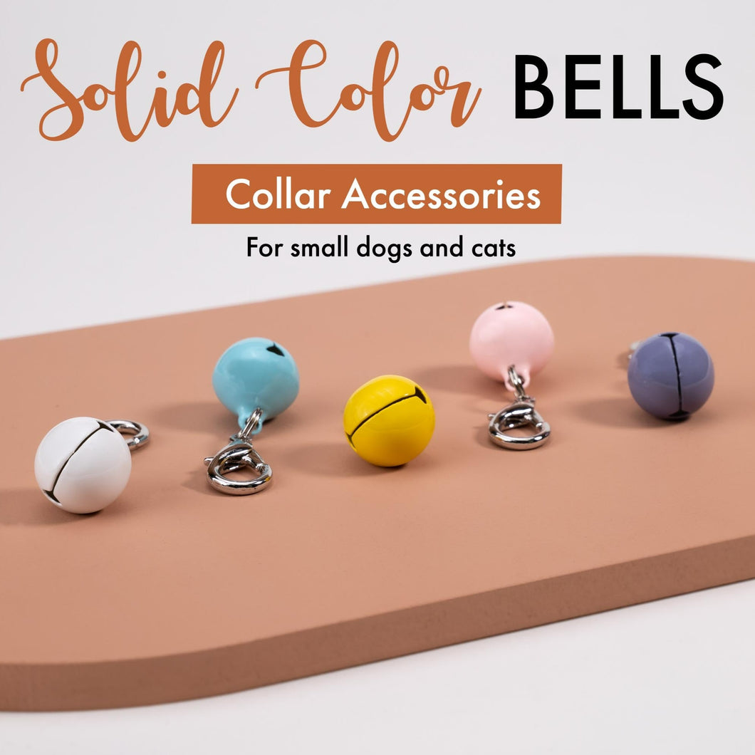Premium Solid Color Cat & Dog Bell, Pet Collar with Bell Accessories