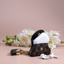 Load image into Gallery viewer, Luxury Leather Coin Purse Key Chain, Air Pod Case Bag Charm
