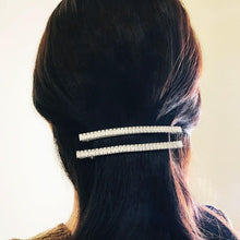 Load image into Gallery viewer, Baguette Cubic Hair Barrette
